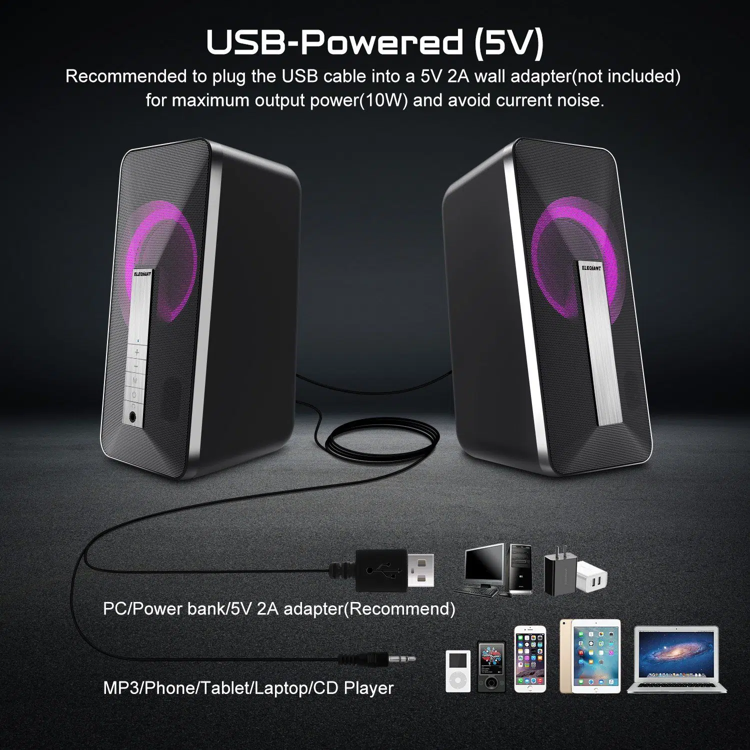 اسپیکر دو تیکه ELEGIANT مدل SR300