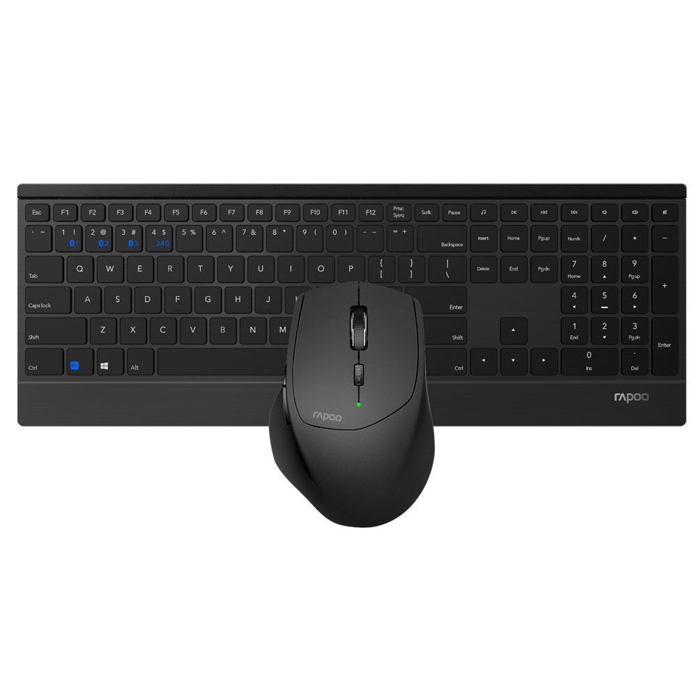 کیبورد ماوس  بی سیم رپو Rapoo 9500M Multi-mode Wireless